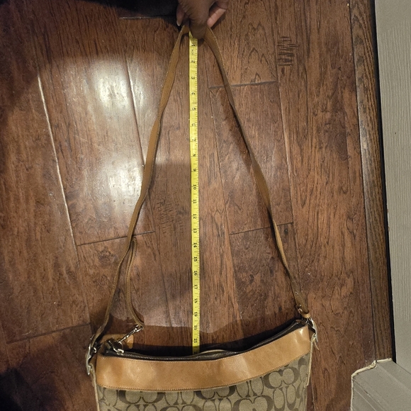 Coach K2H-1955 Chelsea Duffel Convertible Signature Logo Canvas & Leather Hobo - Picture 10 of 14